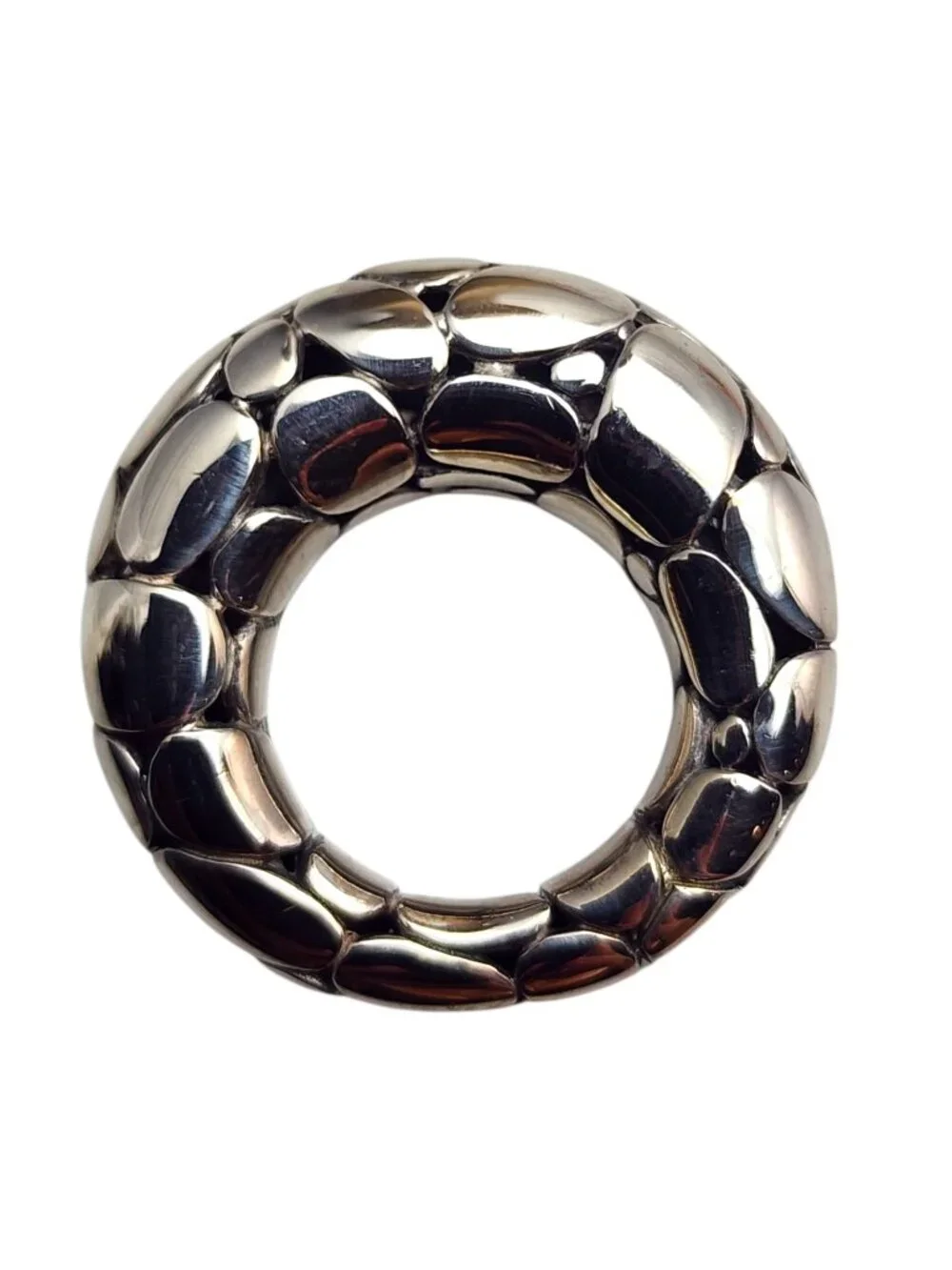 John Hardy Sterling Silver Kali Pebble Ring Size 5.25 - 5.5 #25371